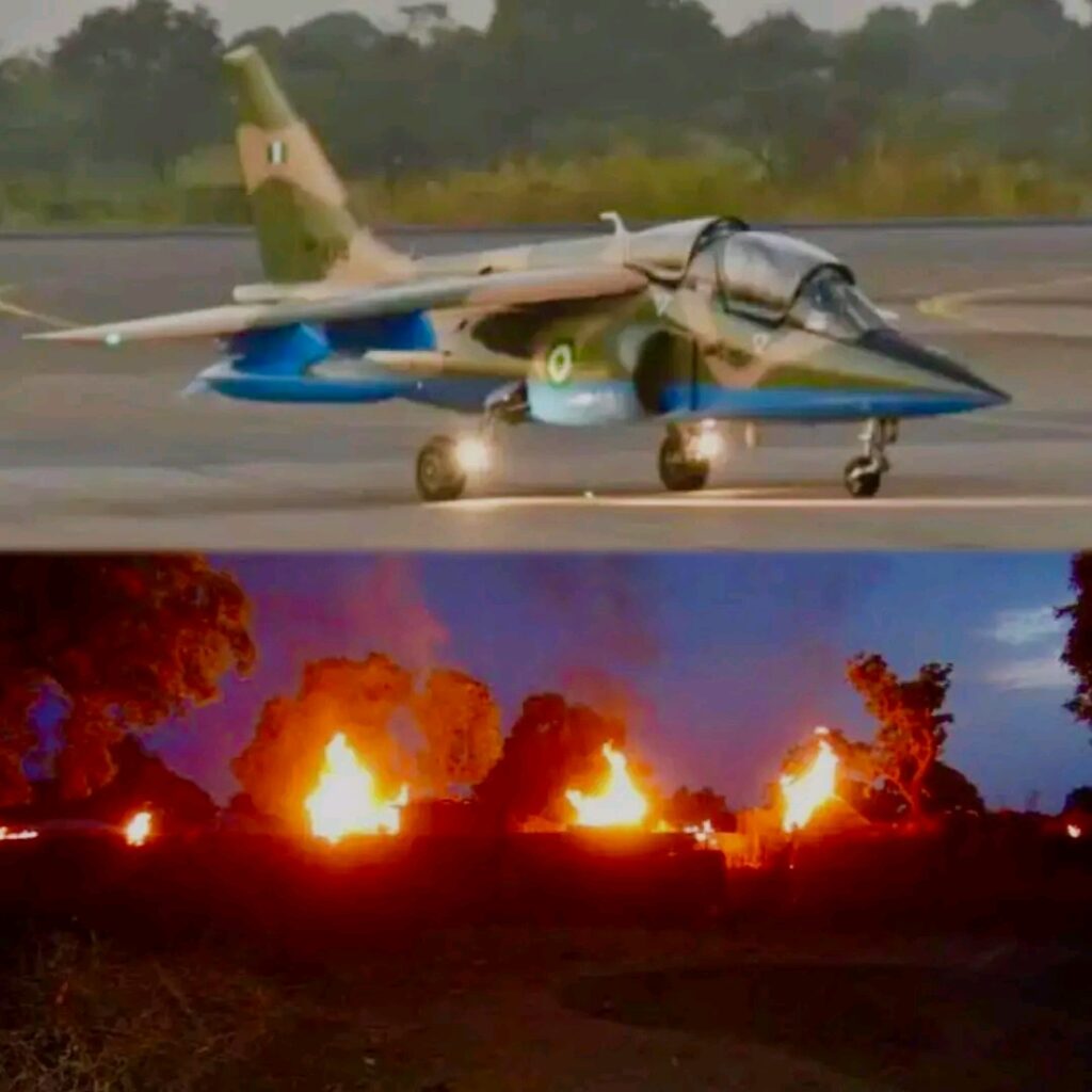 NAF Airstrikes Destroy Terrorist Enclave in Lake Chad Region, Kill Scores