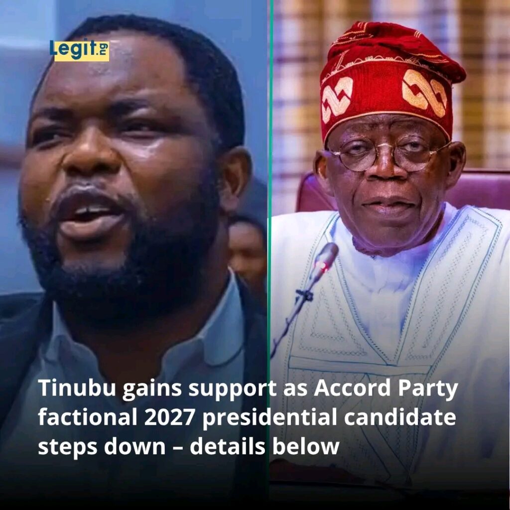 Why Tinubu Will Win in 2027 — Accord Presidential Candidate
